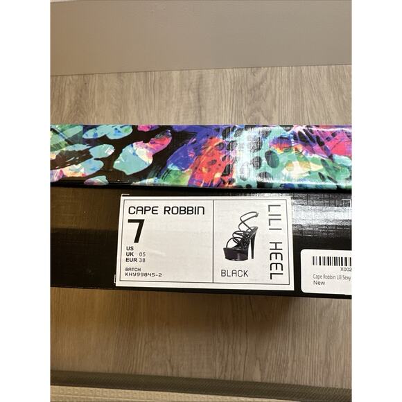 Cape Robbin Lili Ankle Strap Round Toe Platform Heels (Lili) 7, black - Picture 7 of 14